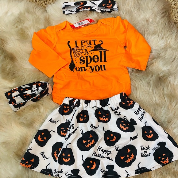 Private Label Other - INFANT SIZE (9-12M) 4 PIECE HALLOWEEN 🎃 OUTFIT